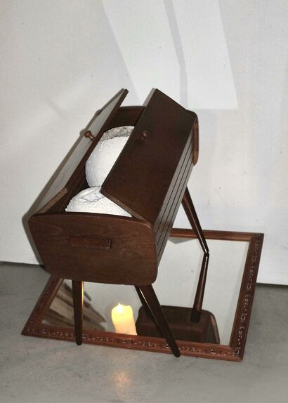 Celestial Mirror  - a Sculpture & Installation Artwork by Baiting Qi